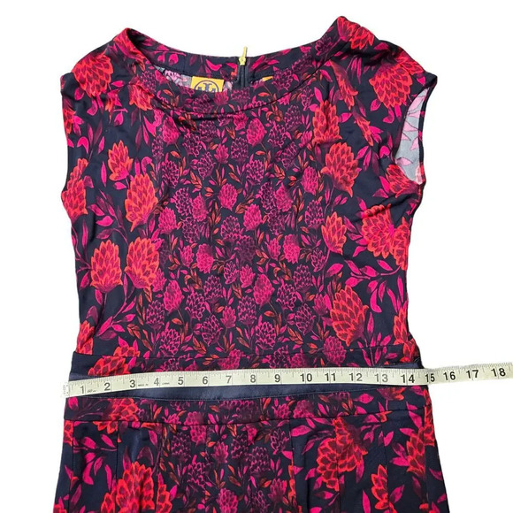 Tory Burch Floral Midi Pleated Dress - Picture 6 of 7